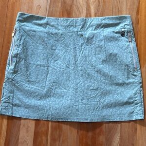 Anatomie Light Green Women's Skort with Zipper Accents